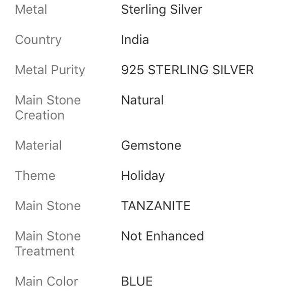 ❤️💯% REAL STERLING SILVER TANZANITE RING😍😍 - Picture 8 of 8